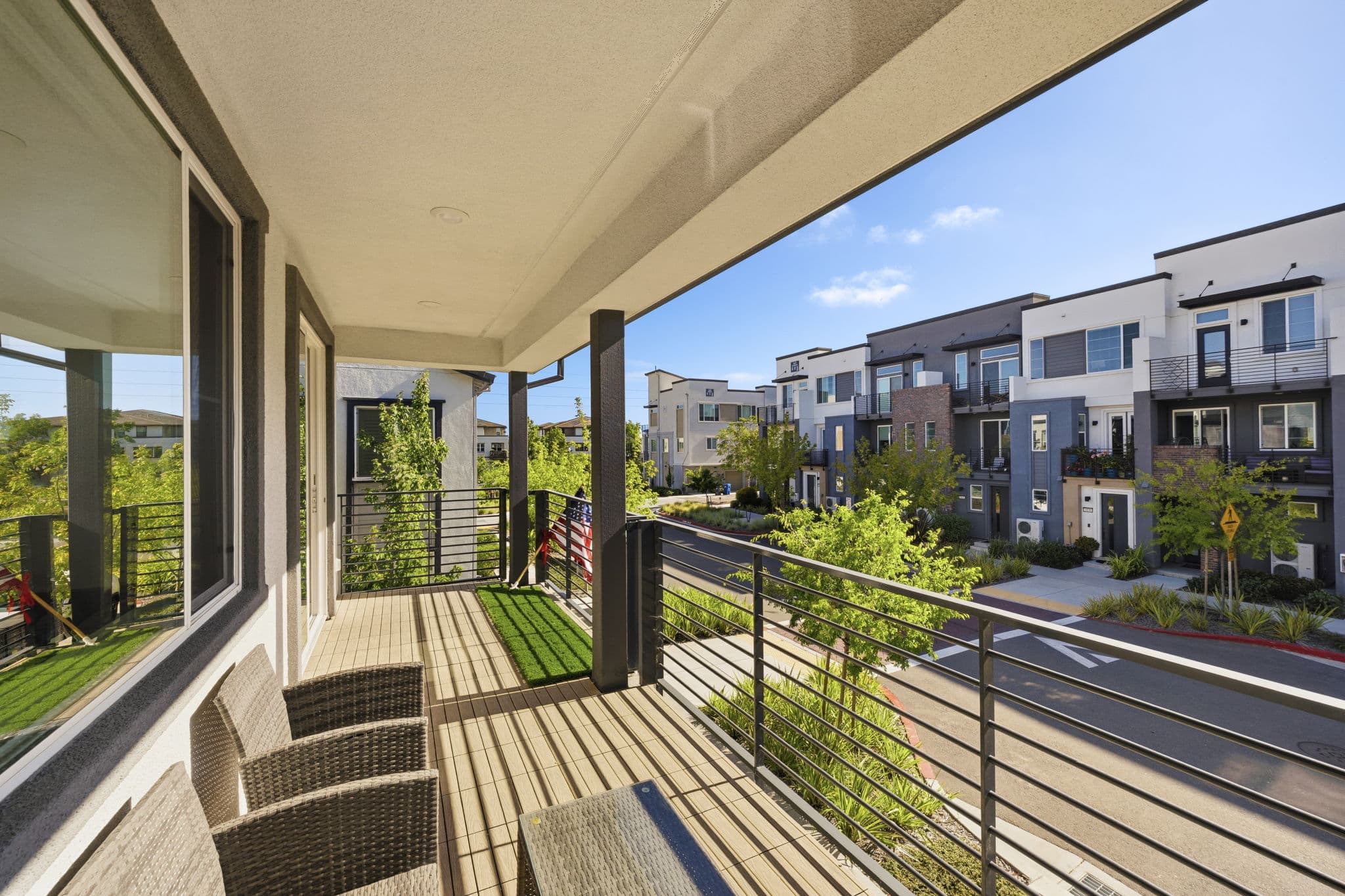 Balcony outlook over the Bay 37 neighborhood