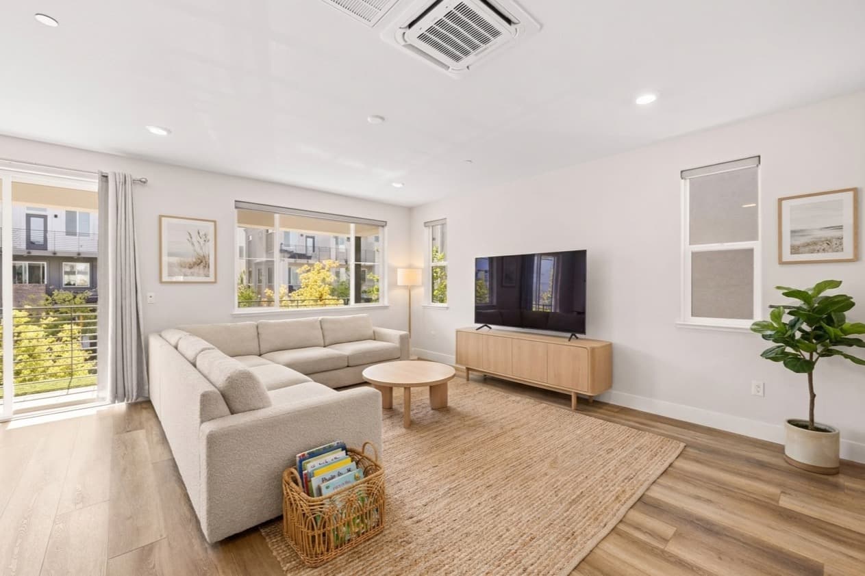 Gathering room · second floor reimagined in Coastal Calm style